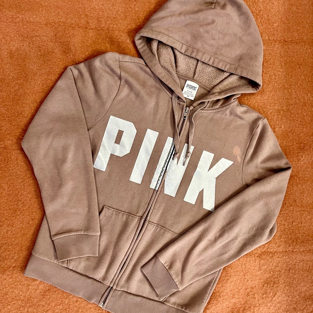 Victoria's Secret Brown Hoodie Jacket